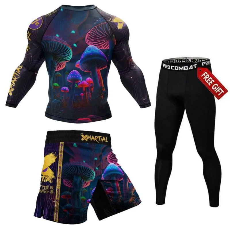 Indigo Mushroom Fightwear Bundle sold by XMartial