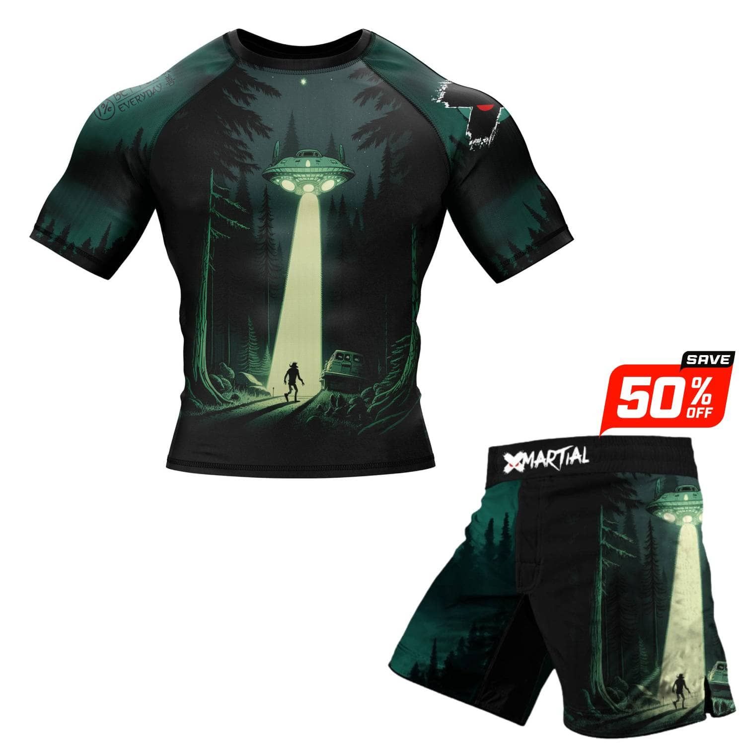 XMartian BJJ Rash Guard sold by XMartial