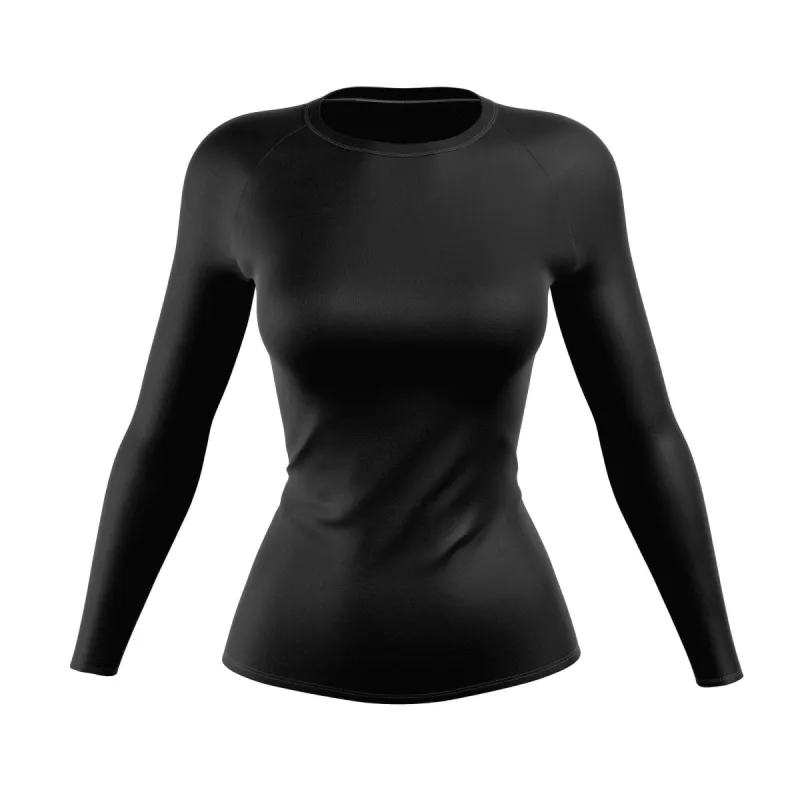 Premium Black BJJ Women's Rash Guard sold by XMartial