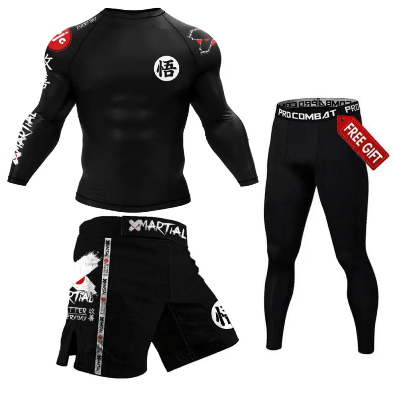 Kanji Black Fightwear Bundle sold by XMartial