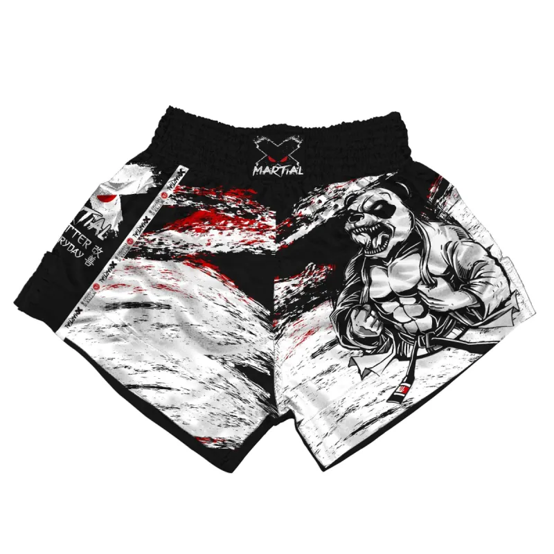 Shredded Panda Muay Thai Shorts sold by XMartial