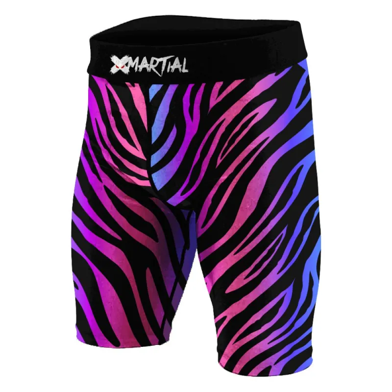 Acid Zebra BJJ/MMA Compression Shorts sold by XMartial