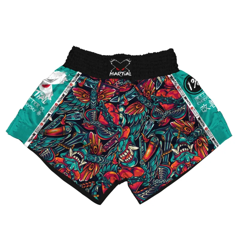 Heart of Thorns Muay Thai Shorts made by XMartial