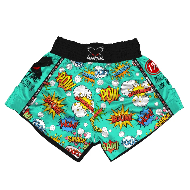 Comic Power Muay Thai Shorts sold by XMartial