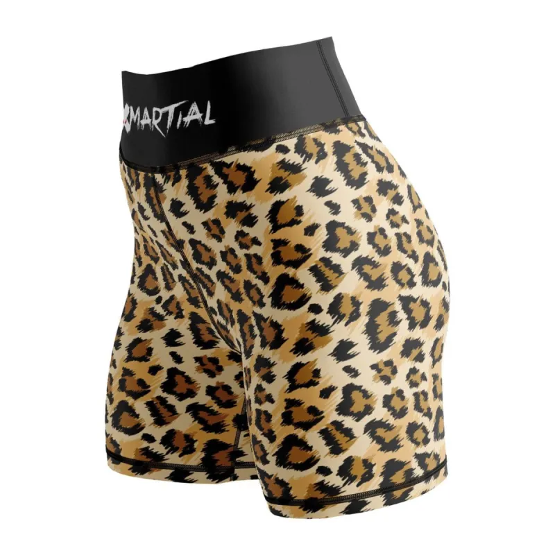Leopard Women's BJJ/MMA Compression Shorts sold by XMartial