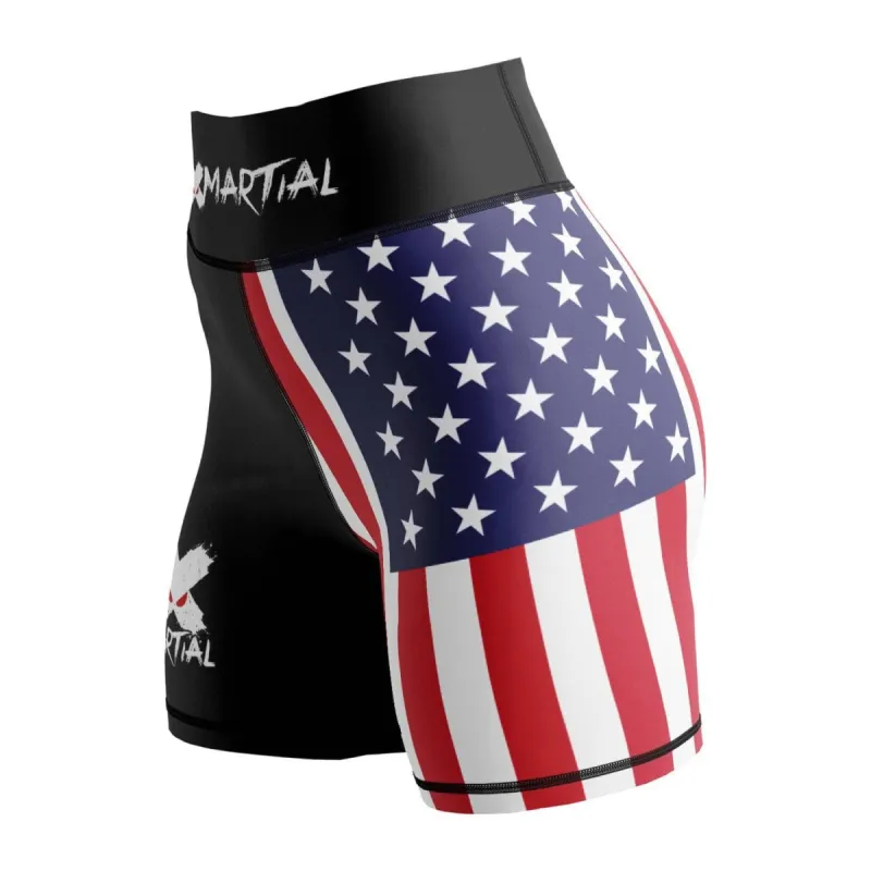 American Warrior Women's Compression Shorts sold by XMartial