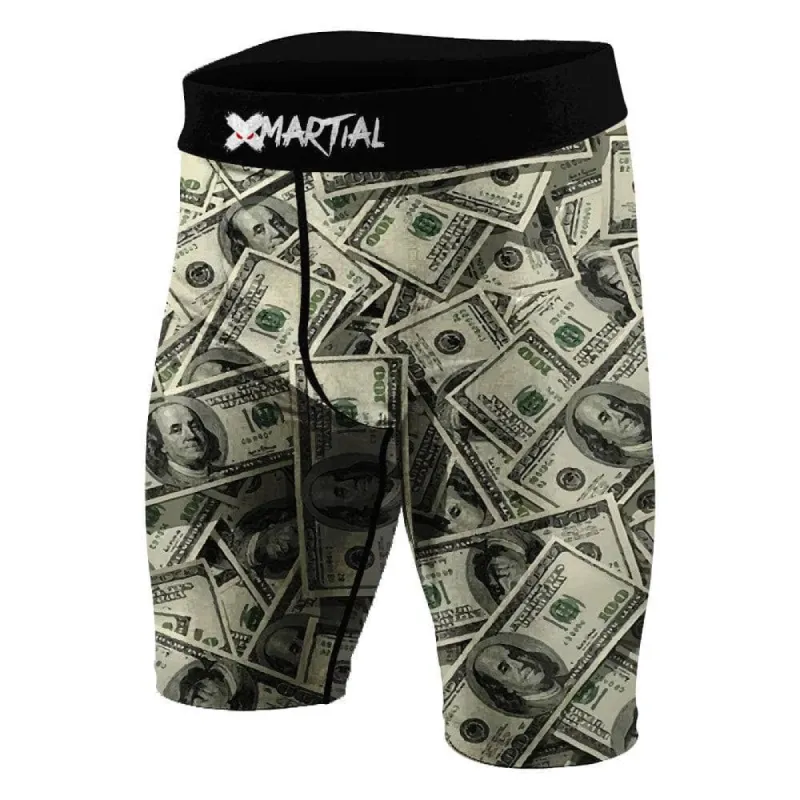 Dollar Bills BJJ/MMA Compression Shorts sold by XMartial
