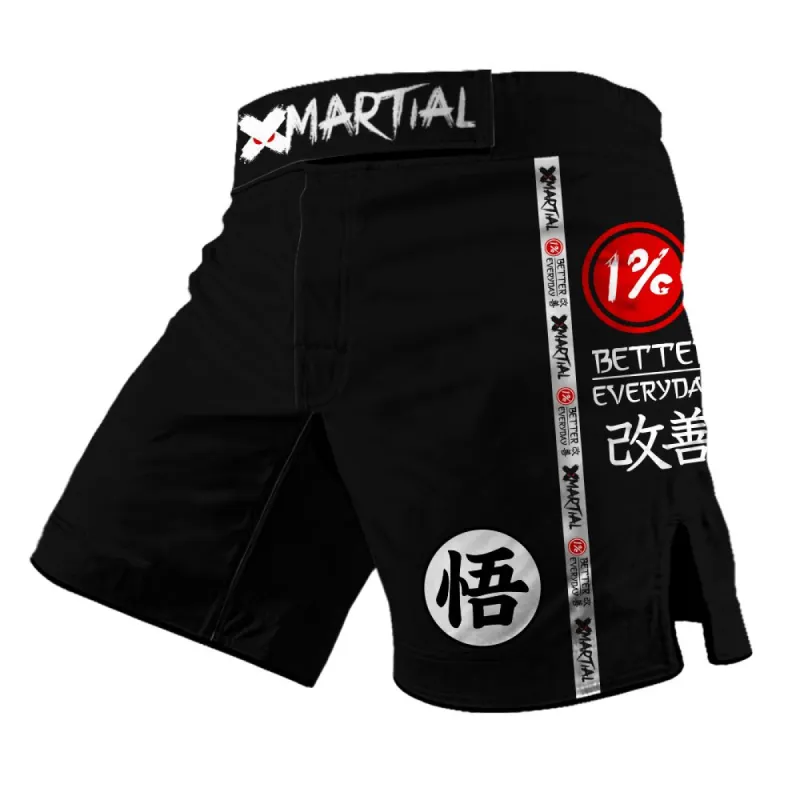 Kanji Black 2.0 Hybrid BJJ/MMA Shorts sold by XMartial