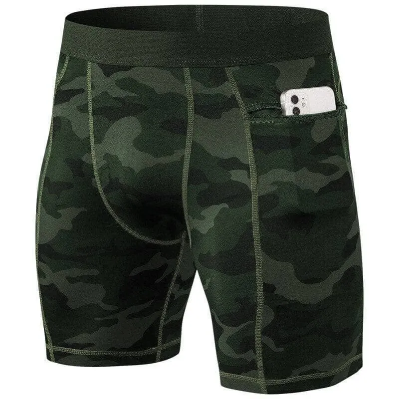 Camo Heat Compression Shorts sold by XMartial