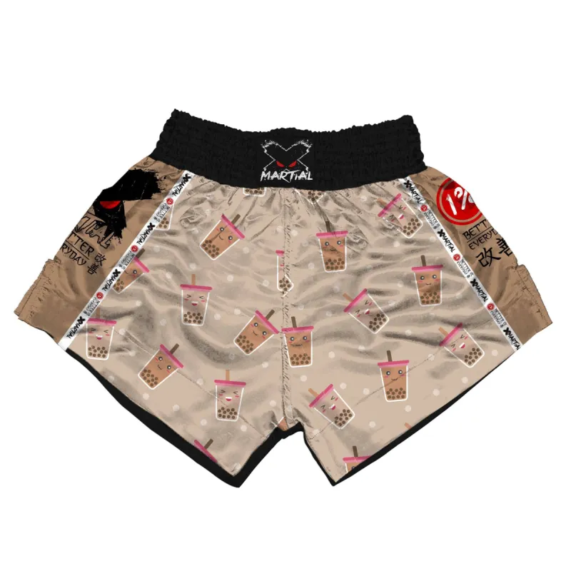 Boba Milk Tea Muay Thai Shorts sold by XMartial
