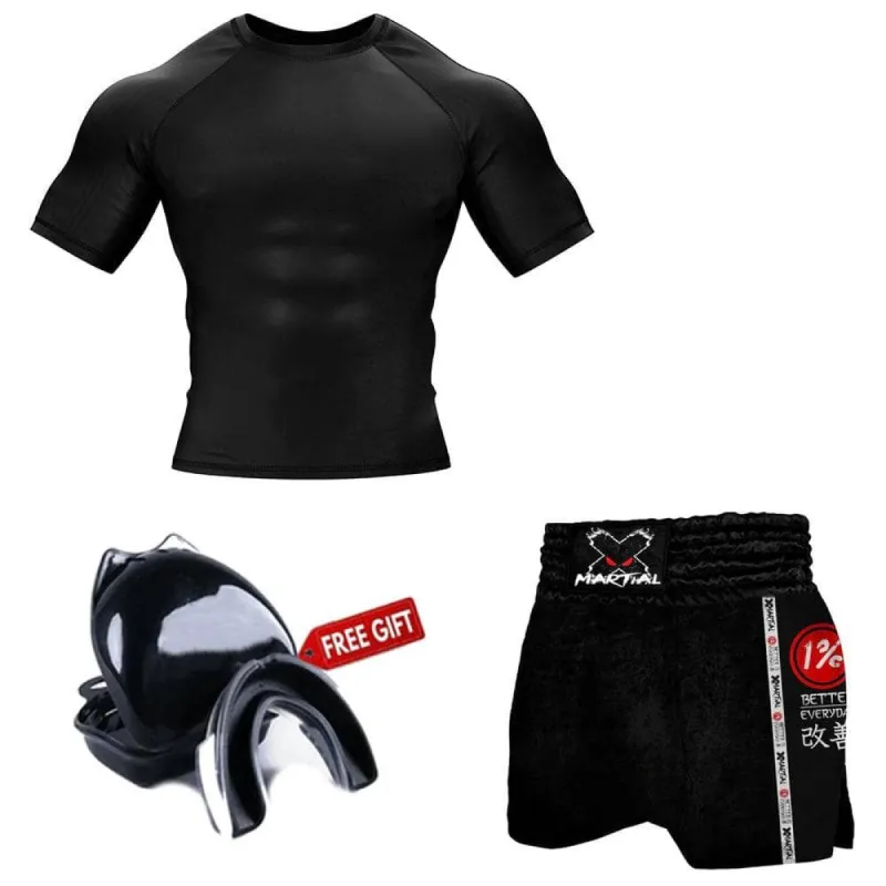 Premium Black Muay Thai Gear sold by XMartial