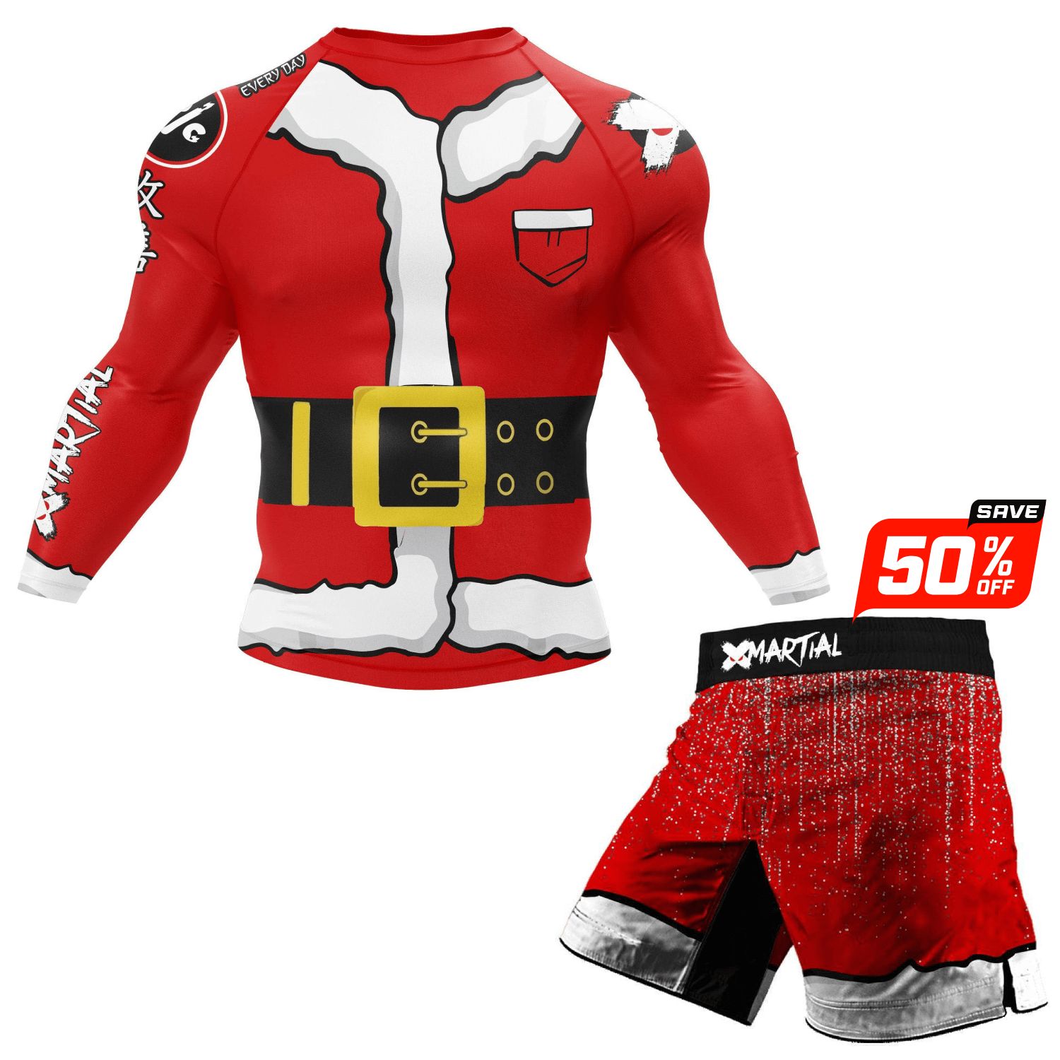 Santa Claus Rash Guard sold by XMartial