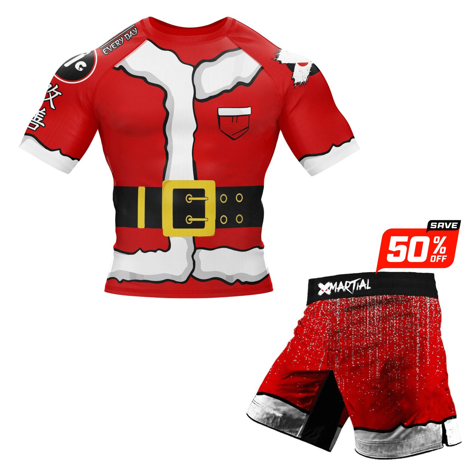 Santa Claus Rash Guard sold by XMartial product image thumbnail 2