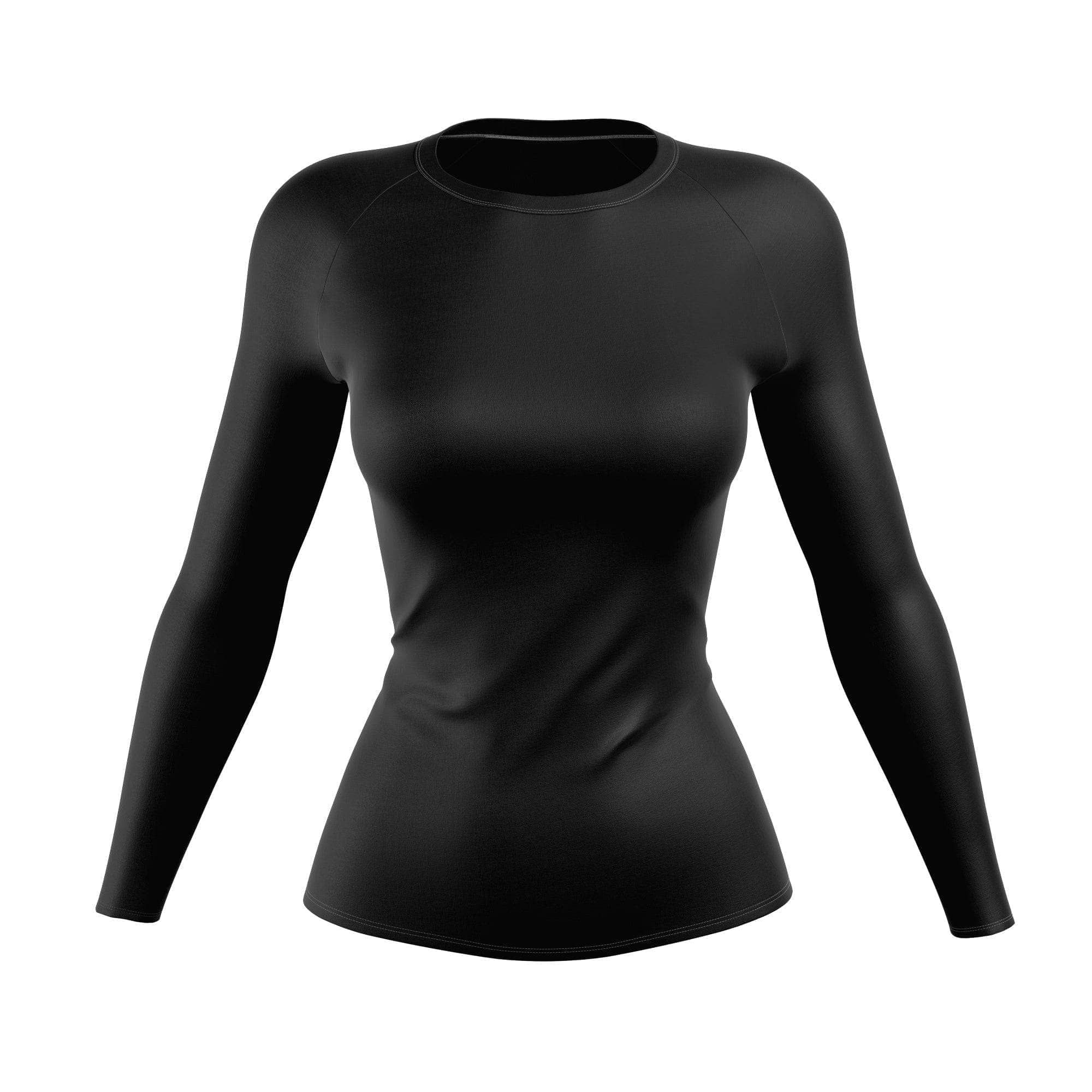 Premium Black BJJ Women's Rash Guard sold by XMartial