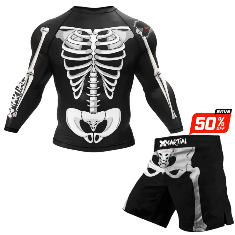 Skeleton Rash Guard sold by XMartial