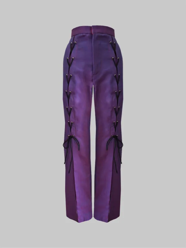 FW22 Violet Blue Trousers 208 made by One Off Ones