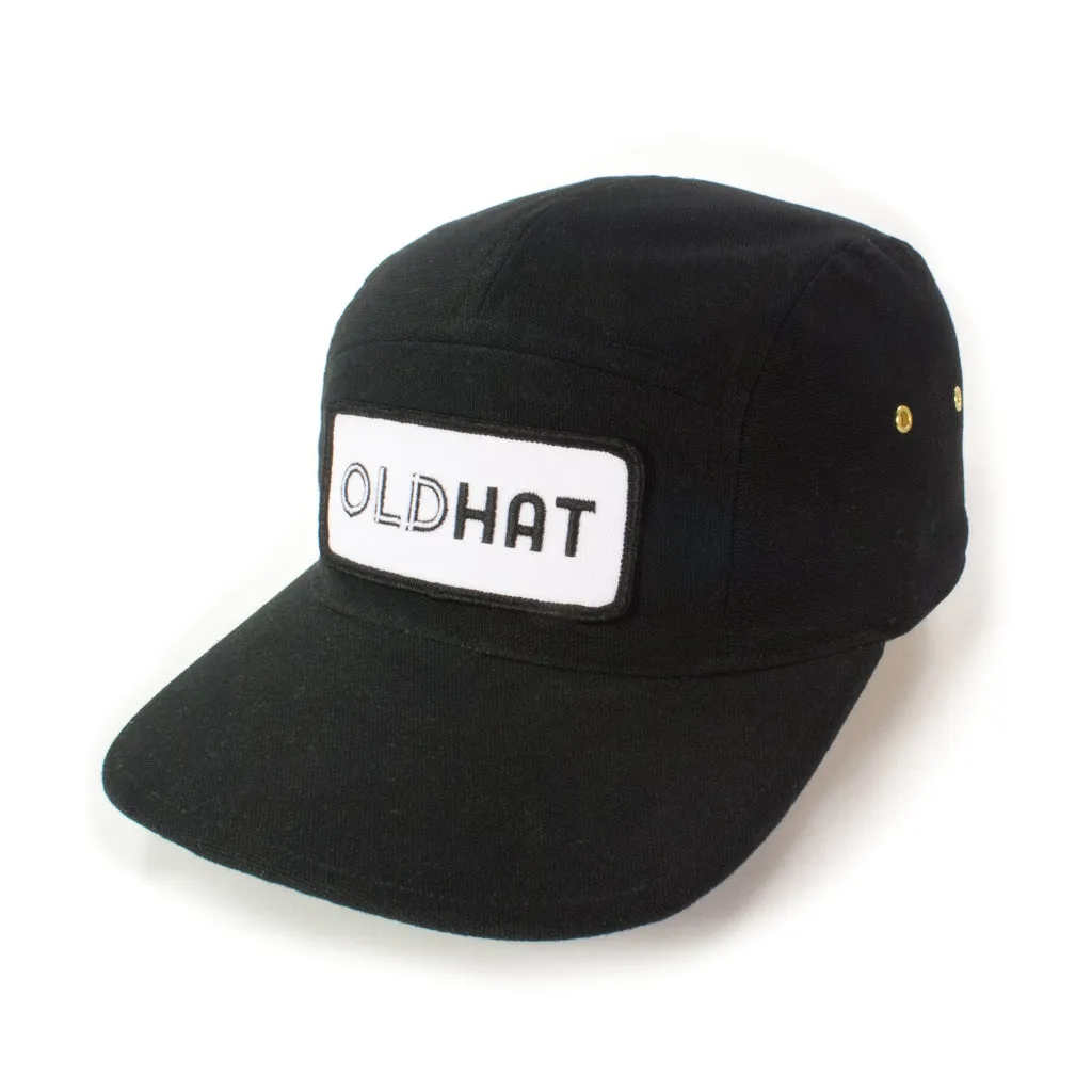 Black 5-Panel w/ OLDHAT Patch sold by OldHat Winnipeg