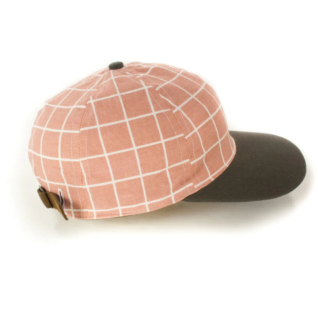 Pink-White Grid w/ Charcoal Brim sold by OldHat Winnipeg product image thumbnail 2