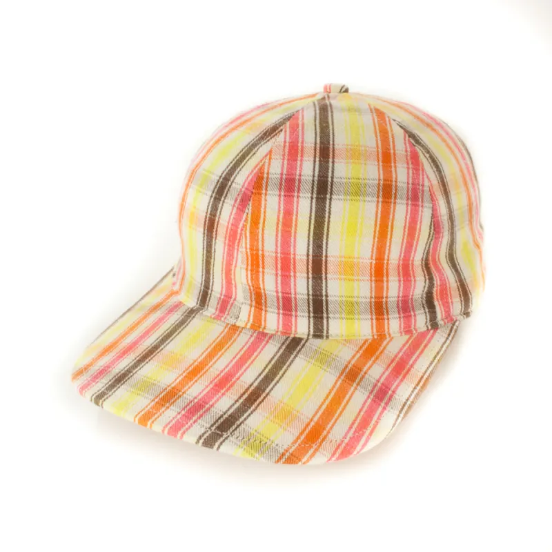 Brown/Orange/Yellow/Pink Plaid sold by OldHat Winnipeg