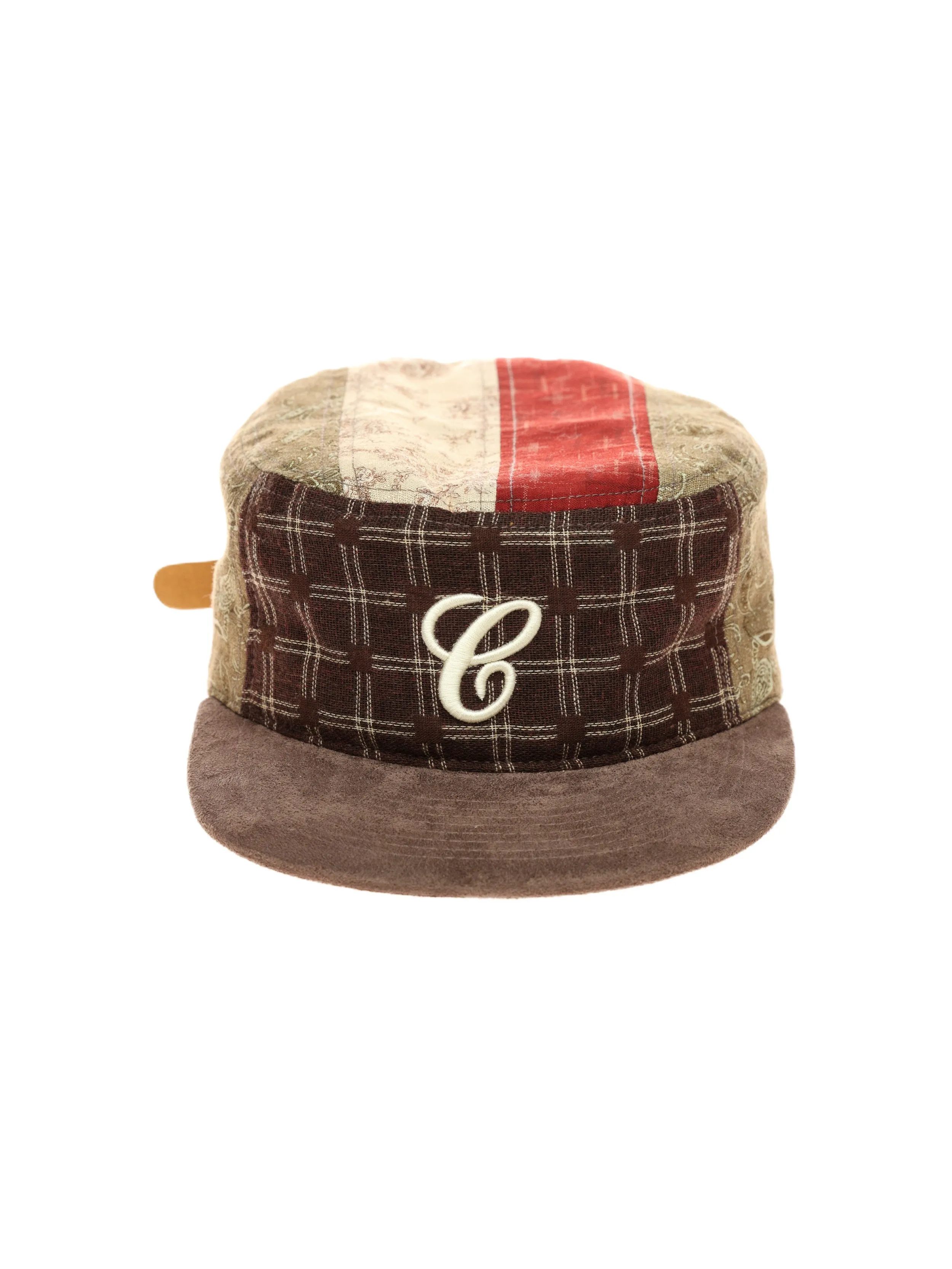 6CRAYON Vintage Patchwork Flat Top Baseball Cap sold by 6cRAyon product image thumbnail 2