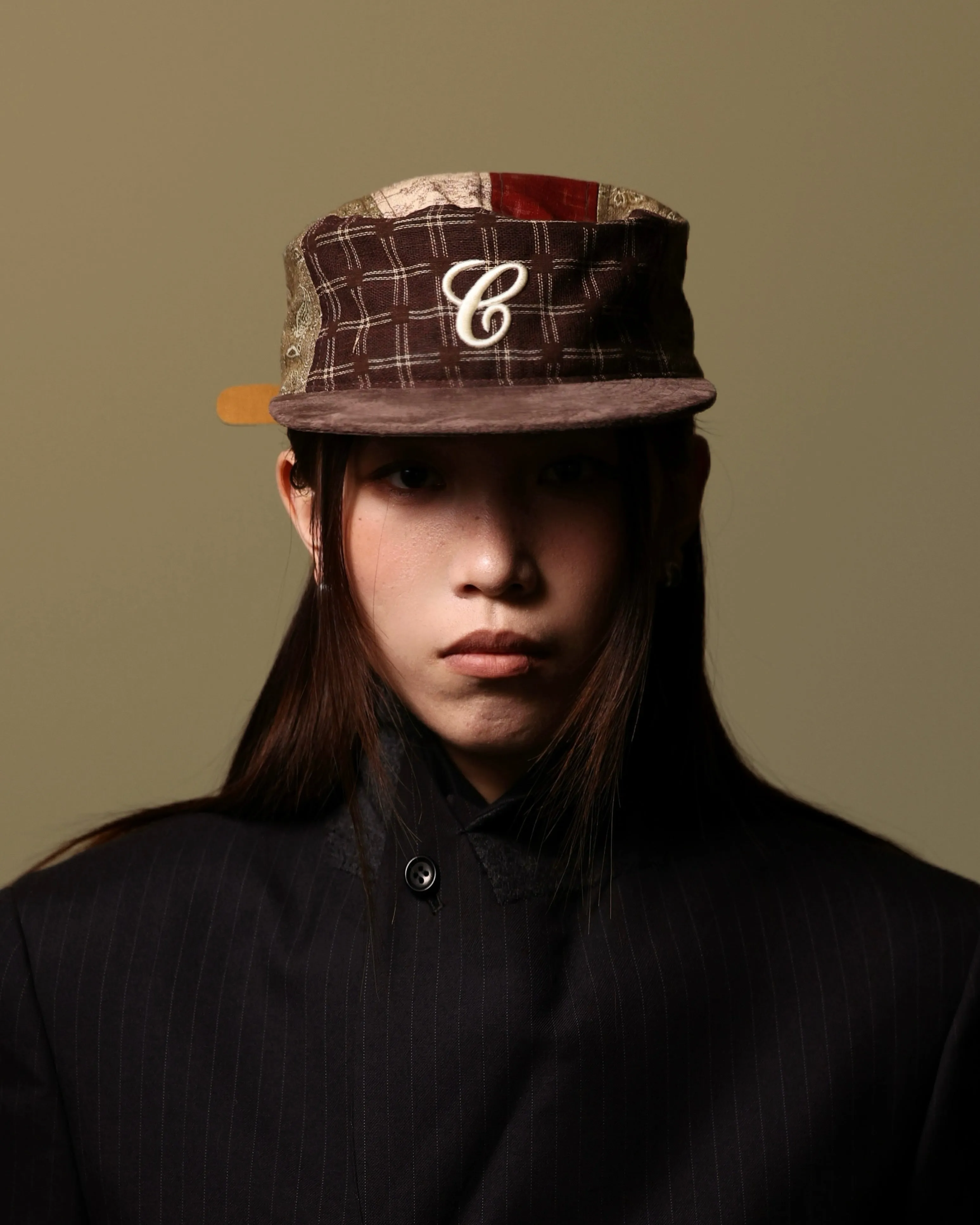 6CRAYON Vintage Patchwork Flat Top Baseball Cap sold by 6cRAyon product image thumbnail 5