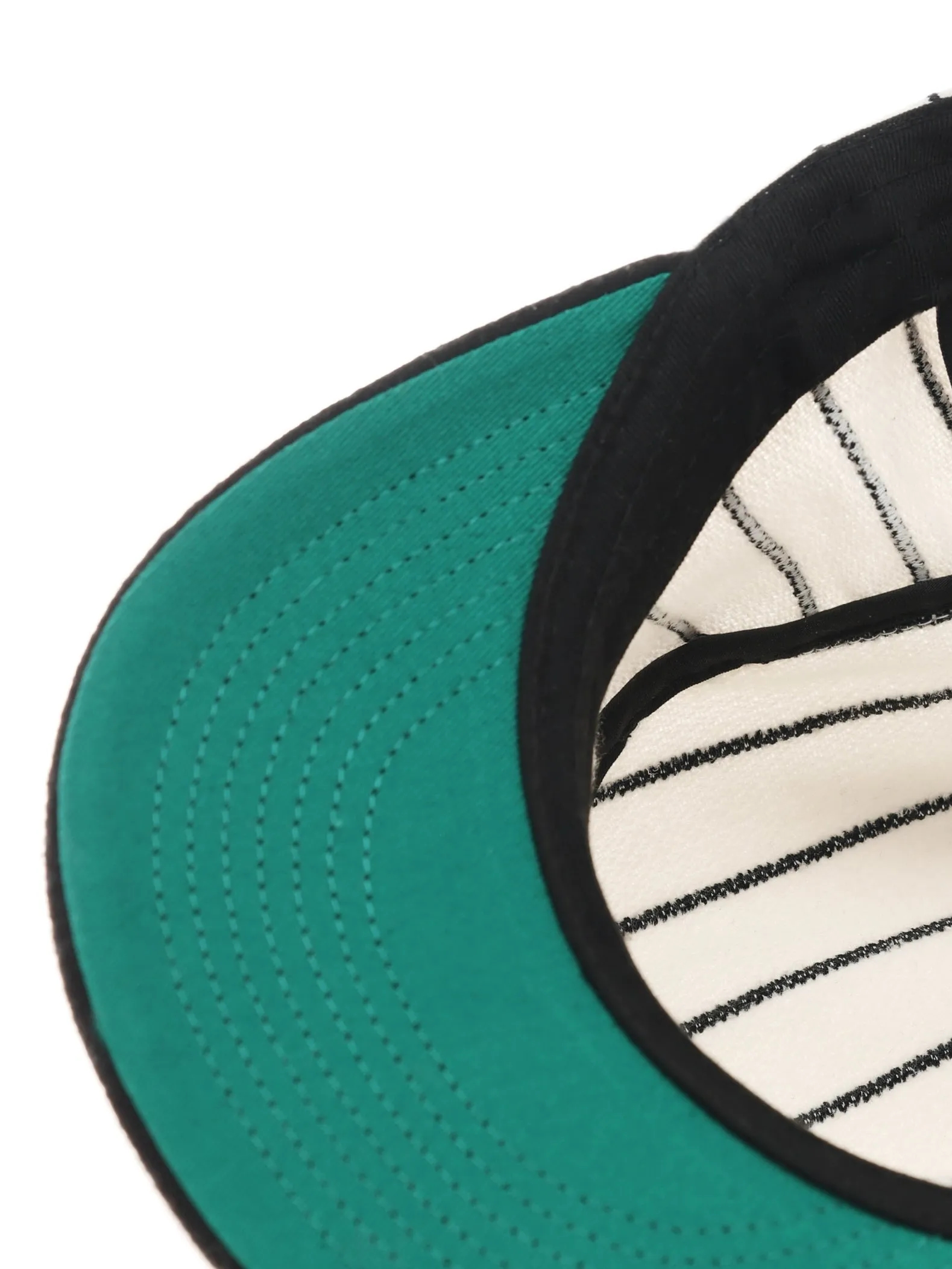 6CRAYON Retro Flat Top Baseball Cap - Striped Wool Blend with Embroidered Letters sold by 6cRAyon product image thumbnail 4