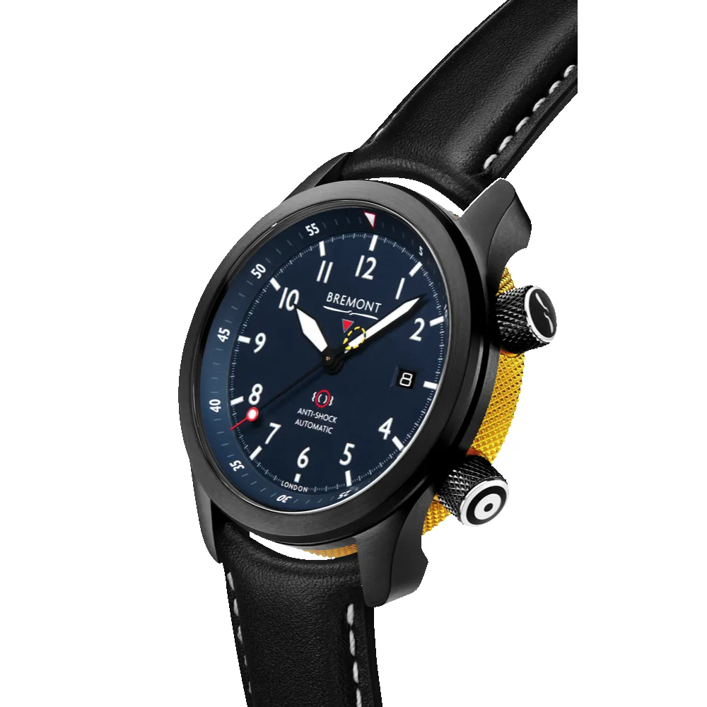 MBII Custom DLC, Blue Dial with Yellow Barrel & Closed Case Back sold by Bremont product image thumbnail 2