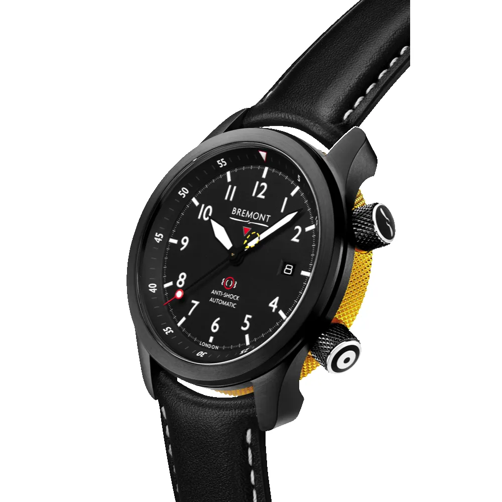 MBII Custom DLC, Black Dial with Yellow Barrel & Open Case Back sold by Bremont product image thumbnail 2