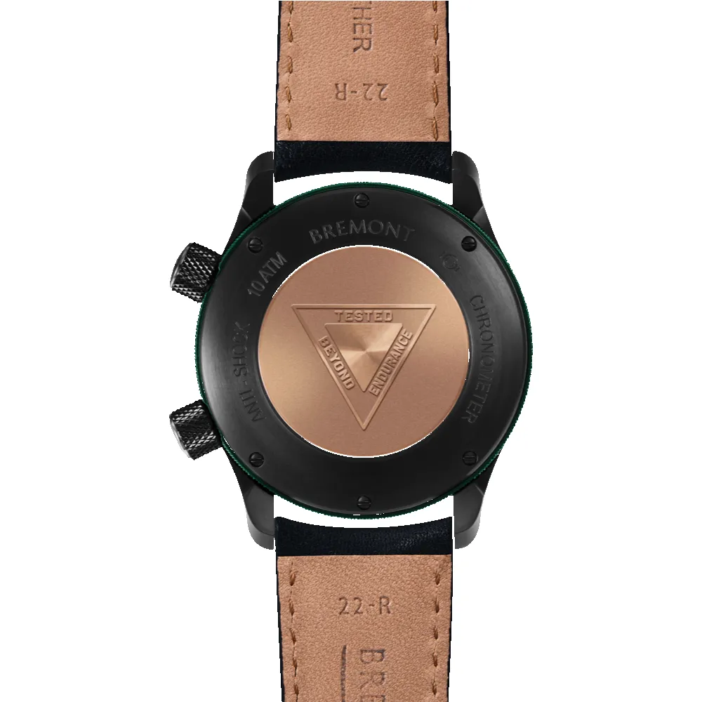 MBII Custom DLC, White Dial with Green Barrel & Closed Case Back sold by Bremont product image thumbnail 3