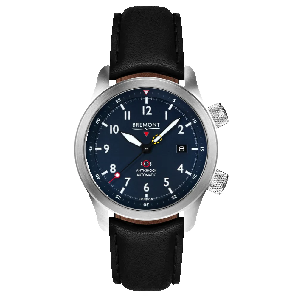 MBII Custom Stainless Steel, Blue Dial with Orange Barrel & Closed Case Back sold by Bremont product image thumbnail 4