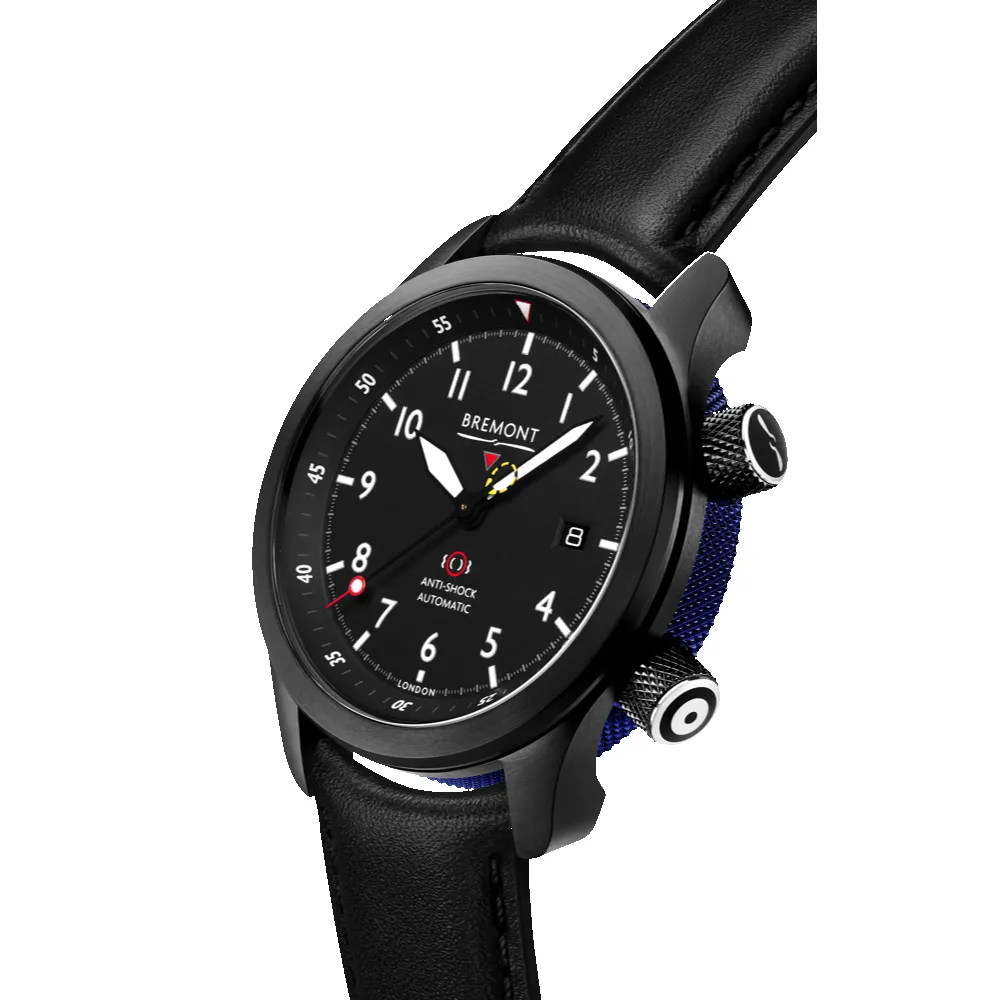 MBII Custom DLC, Black Dial with Blue Barrel & Open Case Back sold by Bremont product image thumbnail 5