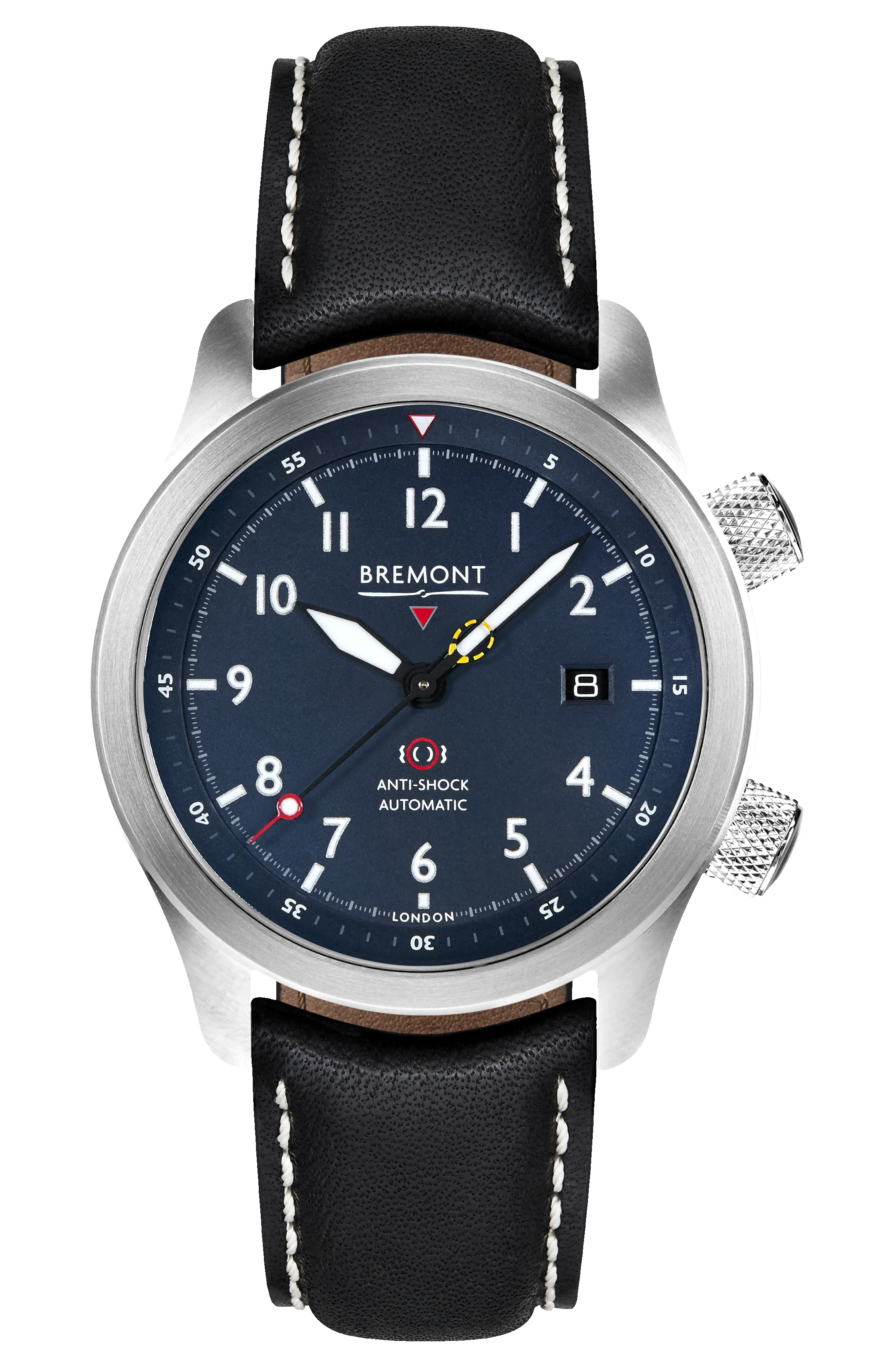 MBII Custom Stainless Steel, Blue Dial with Dark Blue Barrel & Open Case Back sold by Bremont