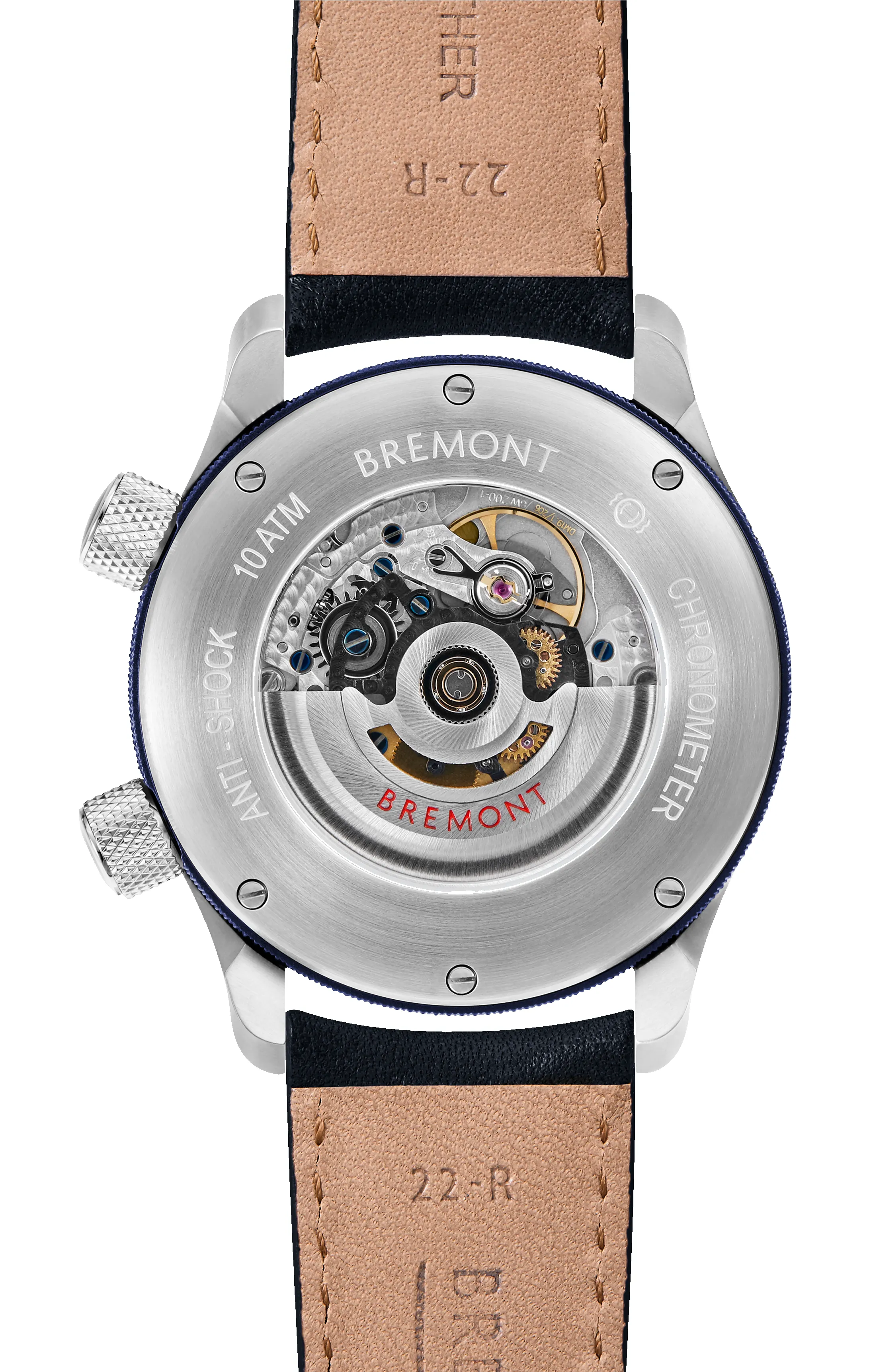 MBII Custom Stainless Steel, Blue Dial with Dark Blue Barrel & Open Case Back sold by Bremont product image thumbnail 3