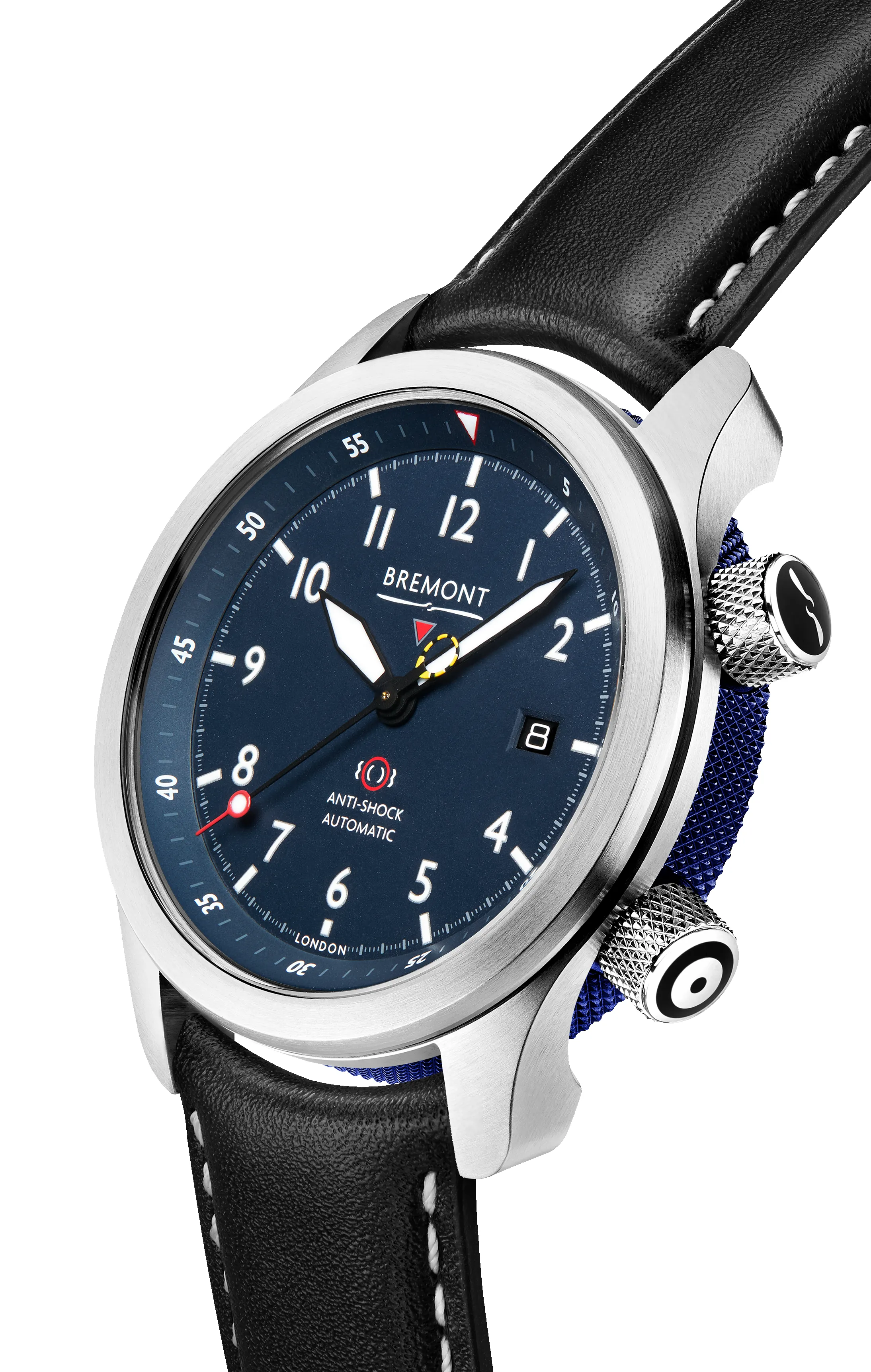 MBII Custom Stainless Steel, Blue Dial with Dark Blue Barrel & Open Case Back sold by Bremont product image thumbnail 2