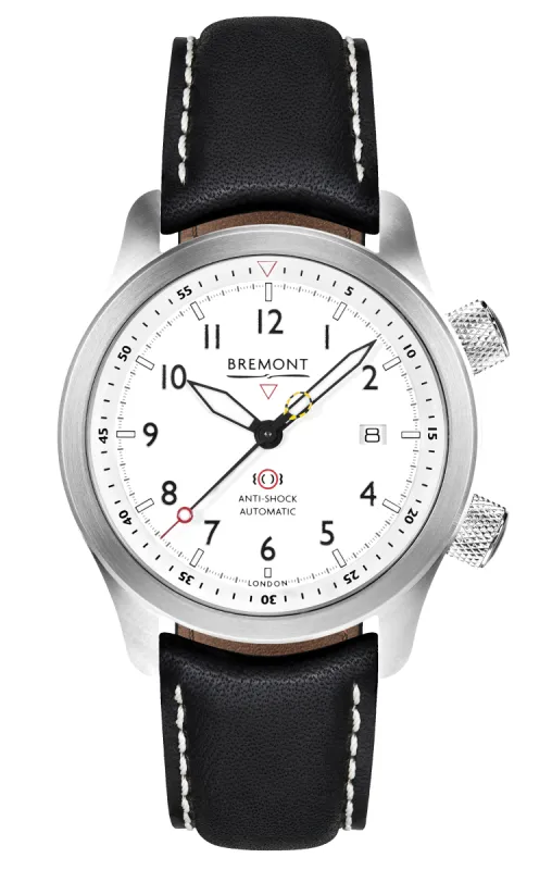 MBII Custom Stainless Steel, White Dial with Dark Blue Barrel & Closed Case Back sold by Bremont