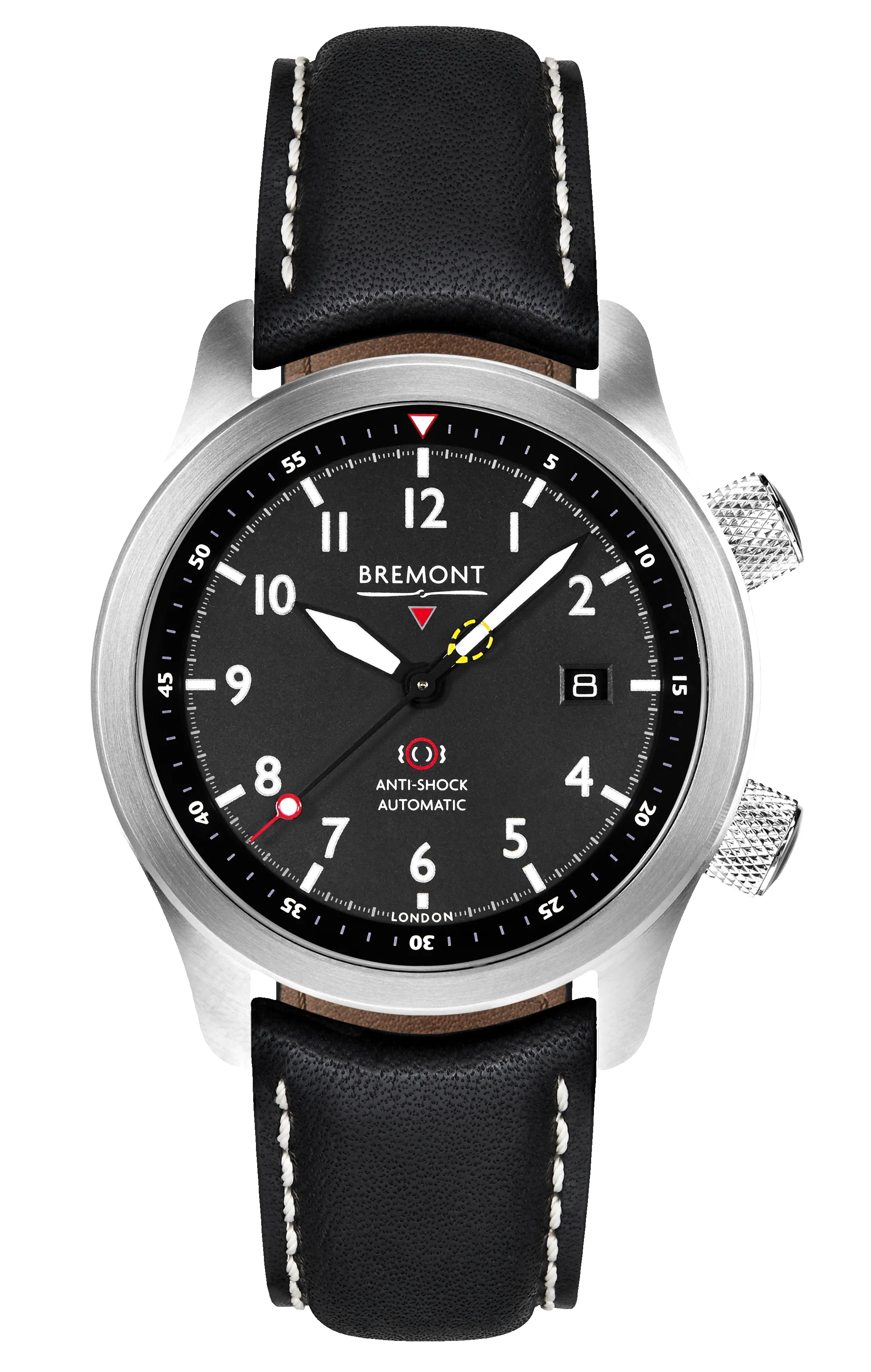 MBII Custom Stainless Steel, Black Dial with Dark Blue Barrel & Open Case Back sold by Bremont