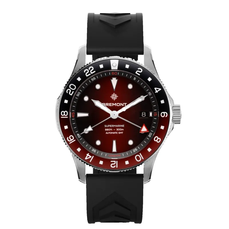 Supermarine 300M GMT, 'Ember' Red sold by Bremont