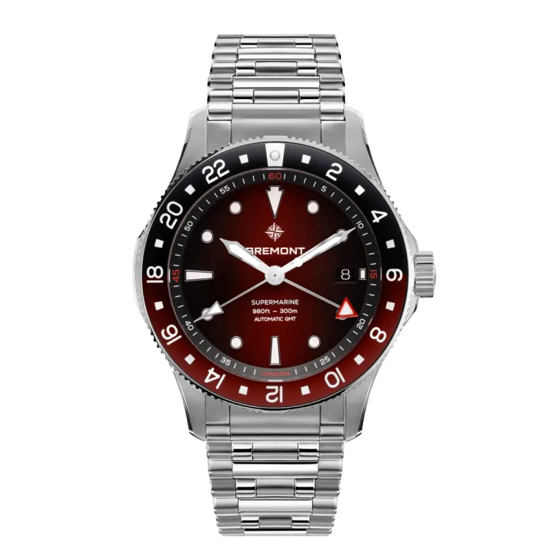 Supermarine 300M GMT, 'Ember' Red sold by Bremont