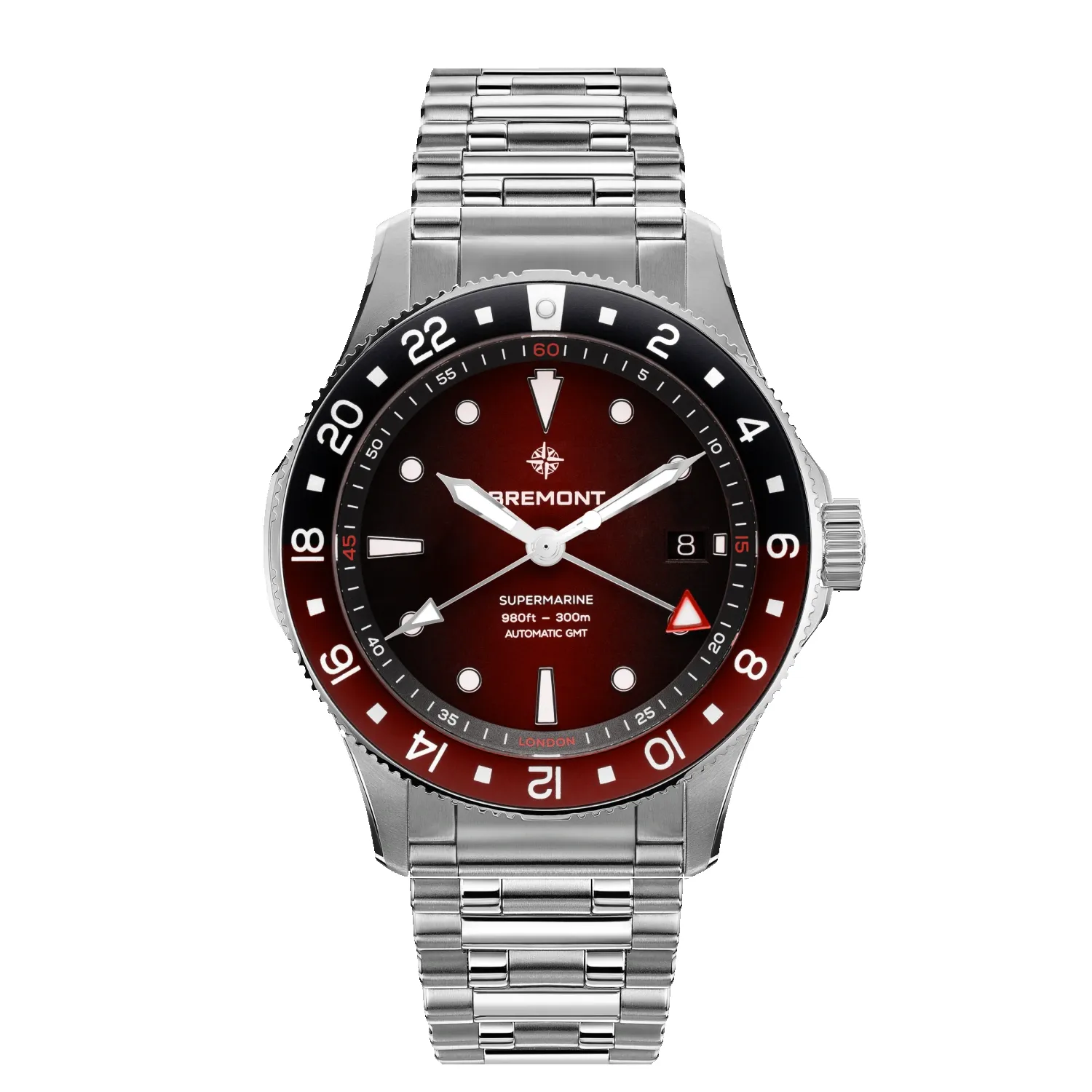 Supermarine 300M GMT, 'Ember' Red sold by Bremont