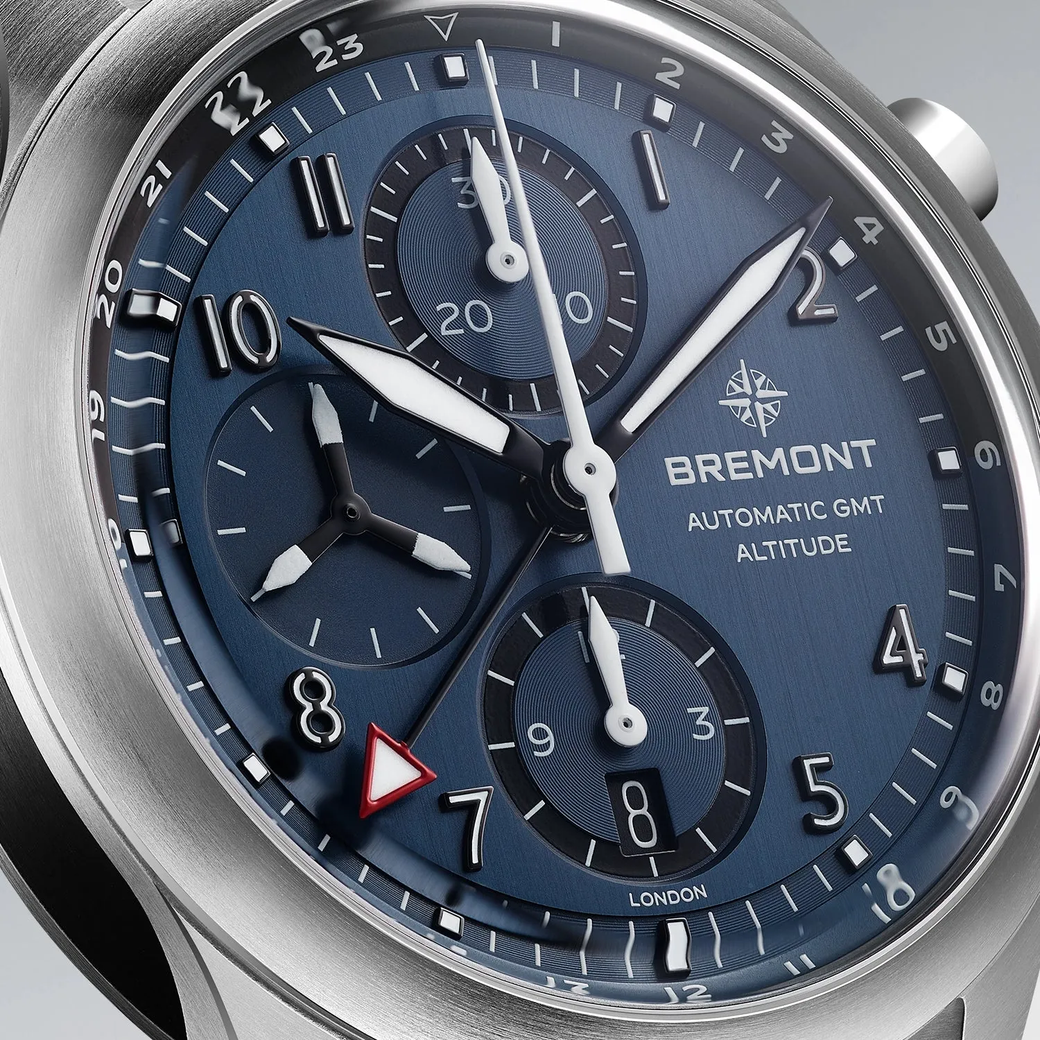 Altitude 42mm Chronograph GMT Blue Dial Leather Strap sold by Bremont product image thumbnail 3