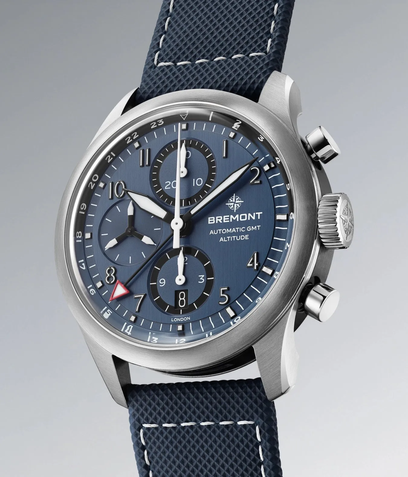 Altitude 42mm Chronograph GMT Blue Dial Leather Strap sold by Bremont product image thumbnail 5