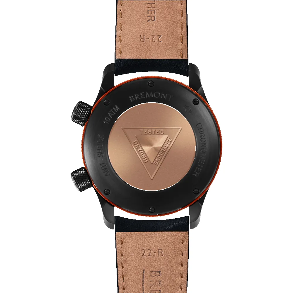 MBII Custom DLC, Blue Dial with Orange Barrel & Closed Case Back sold by Bremont product image thumbnail 3