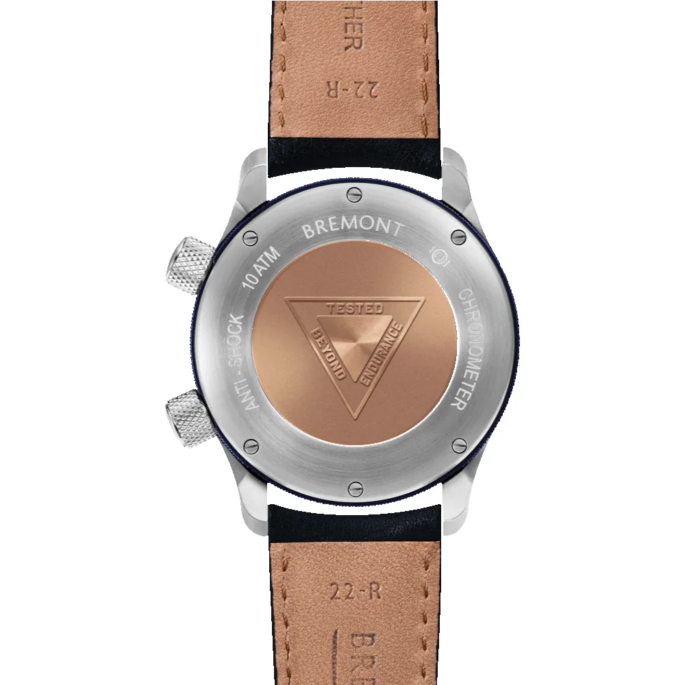 MBII Custom Stainless Steel, Blue Dial with Blue Barrel & Closed Case Back sold by Bremont product image thumbnail 3