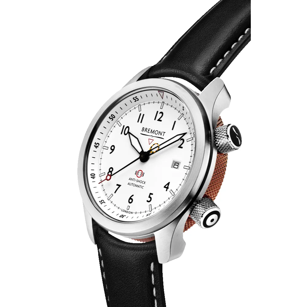 MBII Custom Stainless Steel, White Dial with Bronze Barrel & Open Case Back sold by Bremont product image thumbnail 2