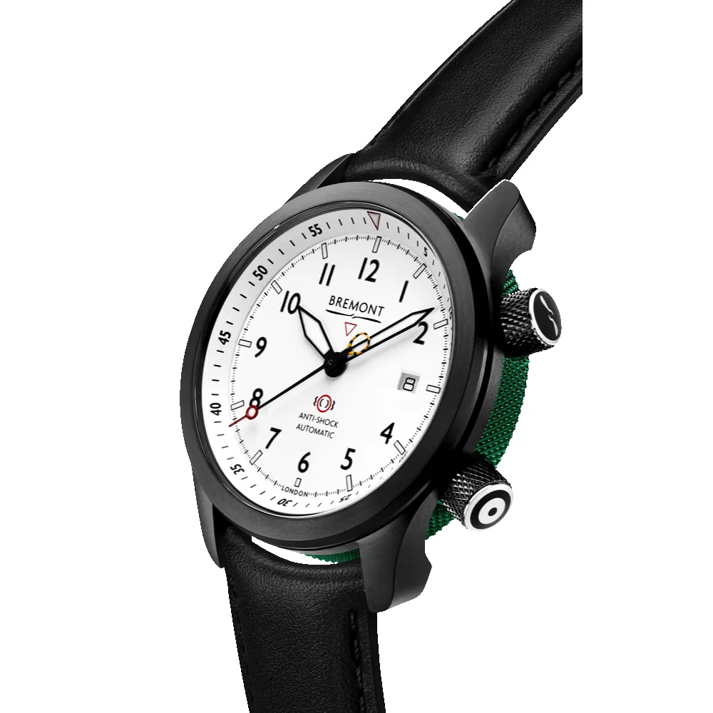 MBII Custom DLC, White Dial with Green Barrel & Open Case Back sold by Bremont product image thumbnail 5