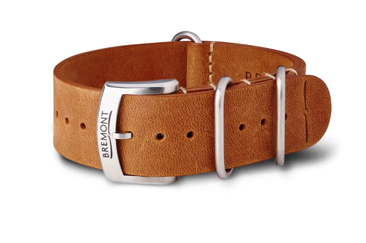 NATO Strap - Hambleden Leather - Vintage Brown sold by Bremont