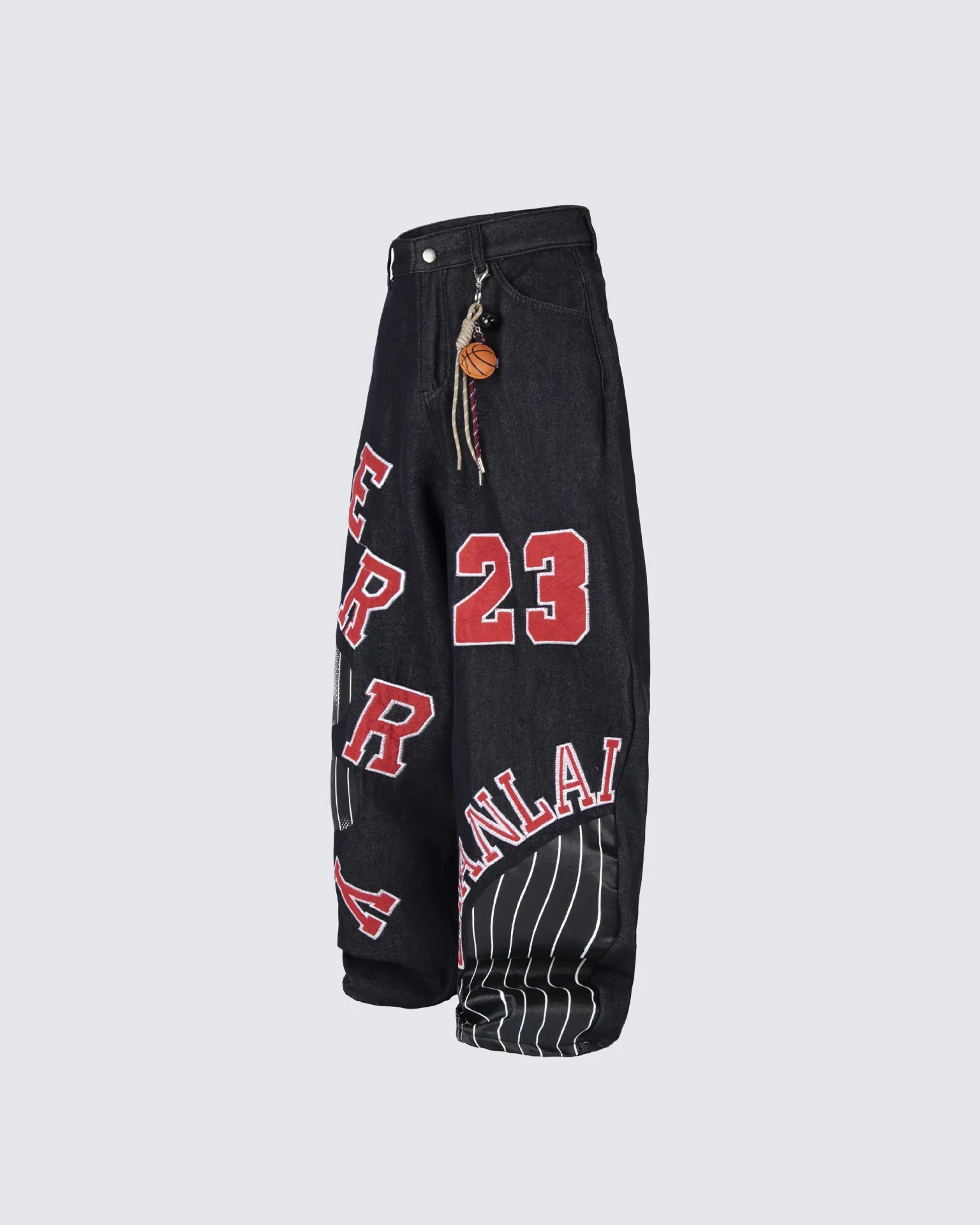 Street Style Graphic Denim Pants sold by KIIKIO product image thumbnail 2