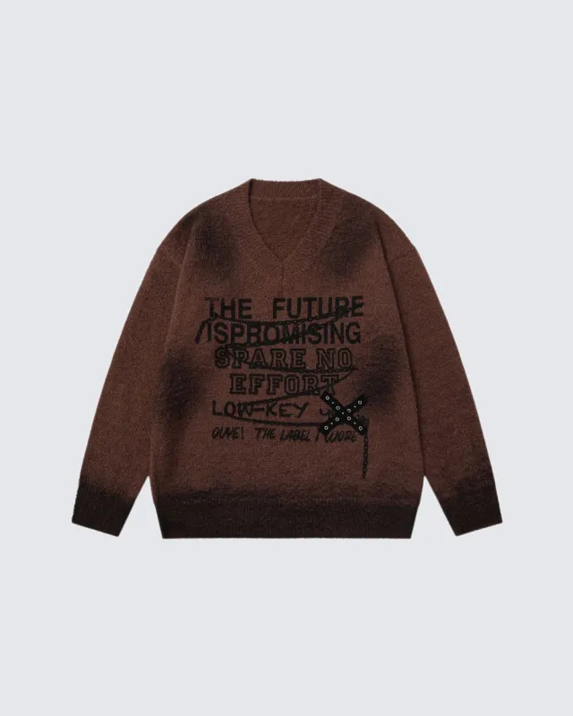 Winter New Graphic Knit Pullover Sweater sold by KIIKIO