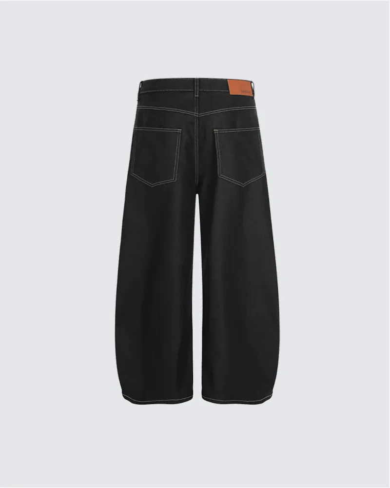 Bold Letter Print Wide-Leg Pants sold by KIIKIO product image thumbnail 3