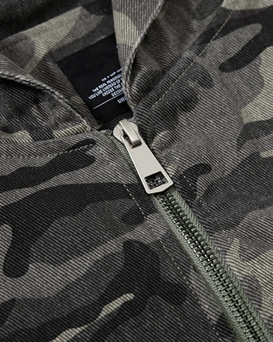 Camouflage Hooded Cargo Jacket sold by KIIKIO product image thumbnail 4